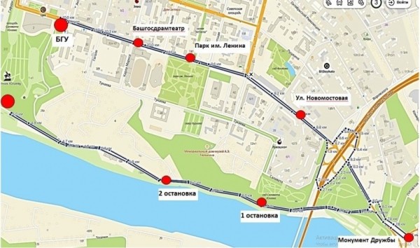 В Уфе запустили бесплатный автобус по набережной  В Уфе запустили бесплатный автобус по набережной