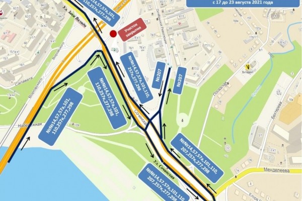 В Уфе будет перекрыт участок дороги на проспект Салавата Юлаева 
 