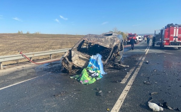 В Башкирии в загоревшейся пассажирской «Газели» погибли четыре человека В Башкирии в загоревшейся пассажирской «Газели» погибли четыре человека