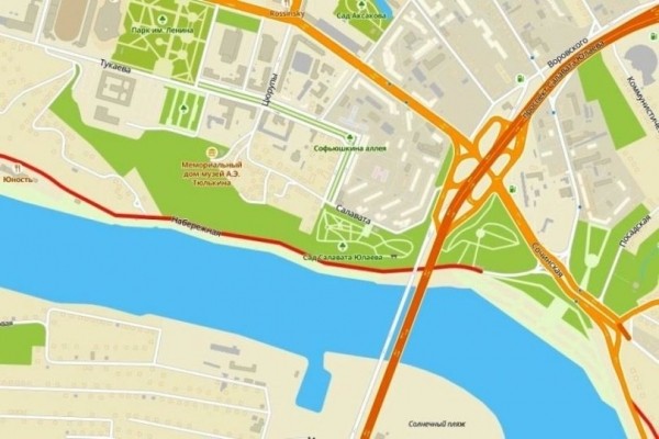 В Уфе движение транспорта ограничено на Набережной реки Белой
В Уфе движение транспорта ограничено на Набережной реки Белой