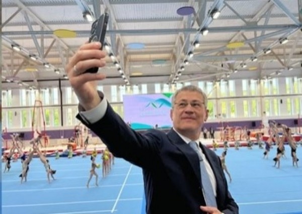 «Вот фото абсолютно счастливого человека»: Радий Хабиров сообщил об открытии Центра спортивной гимнастики в Уфе 
