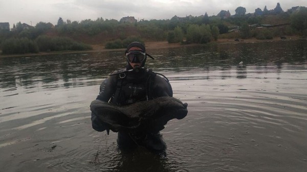 Со дна реки Уфы достали череп носорога, обитавшего на Земле восемь тысяч лет назад