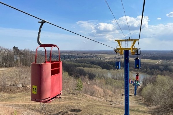 В Уфе заработала канатная дорога