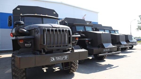 Из Башкирии в зону спецоперации отправили бронированную технику для бойцов Из Башкирии в зону спецоперации отправили бронированную технику для бойцов