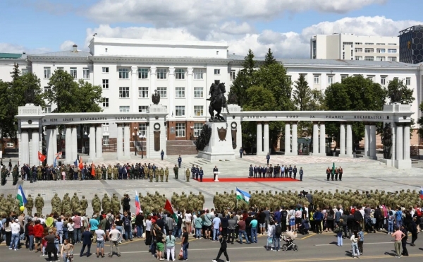 Из Уфы на боевое слаживание проводили батальон им. Миннигали Губайдуллина
Из Уфы на боевое слаживание проводили батальон им. Миннигали Губайдуллина