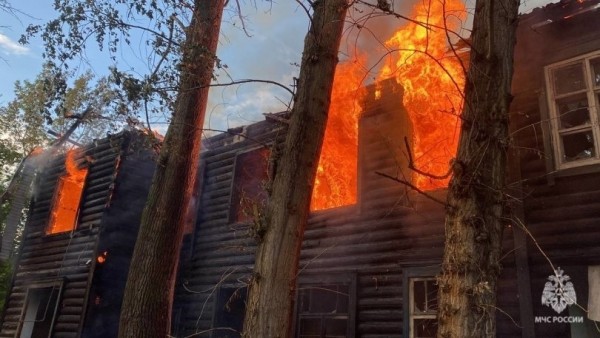 В расселенном доме в Уфе произошел пожар
