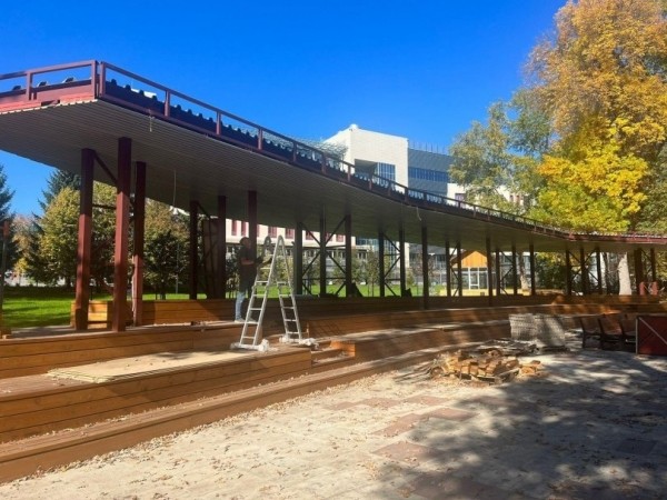 Реконструкция парка Аксакова в Уфе завершена на 95%